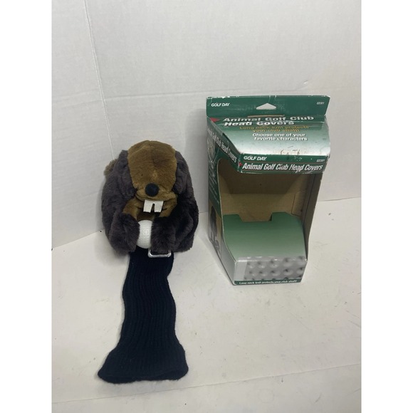 Gopher Golf Club Wood Driver Cover w/ Ball Mancave Toy Caddy Shack - Picture 1 of 8